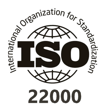 ISO 22000 Food Safety Management certification logo
