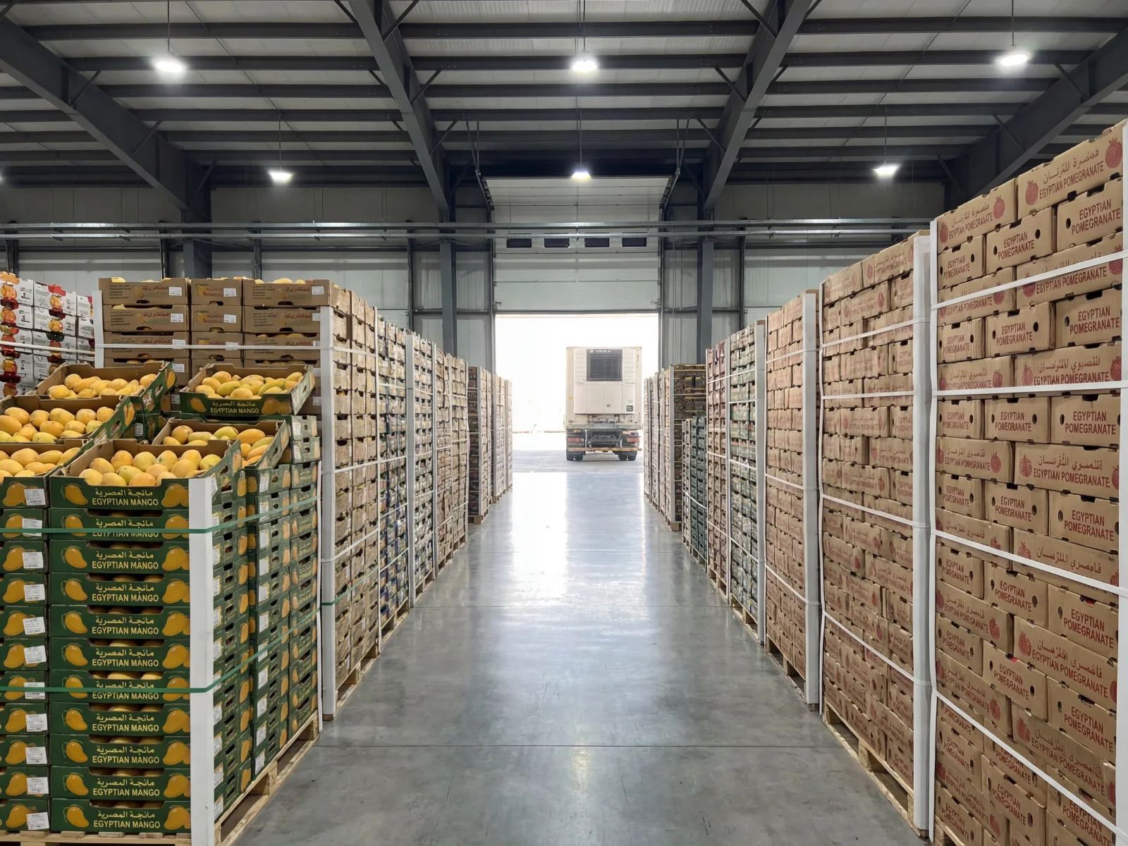 Egyptian produce to GCC — Dubai wholesale terminal